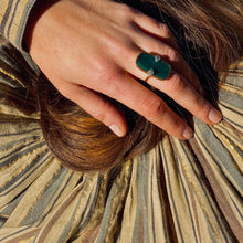 Load image into Gallery viewer, Bague SHANGA Onyx Vert