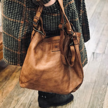 Charger l'image dans la galerie, Sac Porté Épaule Cuir Lavé Camel