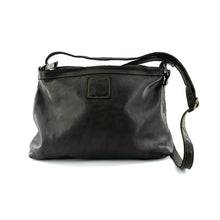 Charger l'image dans la galerie, Sac Bandoulière Zippé en Cuir Vert Lisse