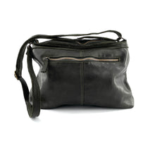 Charger l'image dans la galerie, Sac Bandoulière Zippé en Cuir Vert Lisse