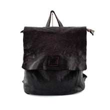 Charger l'image dans la galerie, Sac à Dos en Cuir Lavé Marron Foncé