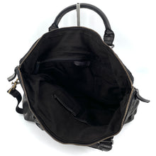 Charger l'image dans la galerie, Cartable Serviette Bi-Matière Cuir Noir