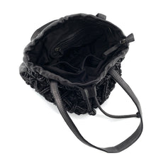 Charger l'image dans la galerie, "Tote Bag" en Cuir Tressé Noir