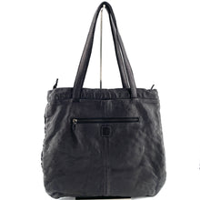 Charger l'image dans la galerie, "Tote Bag" en Cuir Tressé Noir