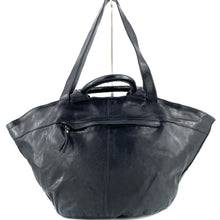 Charger l'image dans la galerie, Sac Panier en Cuir Tressé Noir