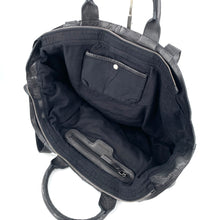 Charger l'image dans la galerie, Sac Panier en Cuir Tressé Noir