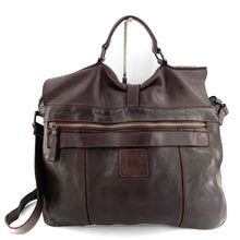 Charger l'image dans la galerie, Cartable en Cuir Marron Foncé