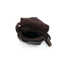 Charger l'image dans la galerie, Sac Bandoulière en Cuir PM Marron Foncé
