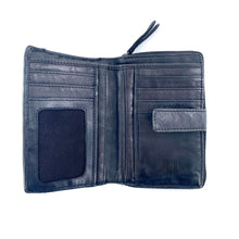 Charger l'image dans la galerie, Portefeuille Cuir Noir MM