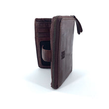 Charger l'image dans la galerie, Portefeuille Cuir Marron Foncé MM