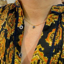 Charger l'image dans la galerie, Collier BOUND en Druzy Platine et Cristal Gris