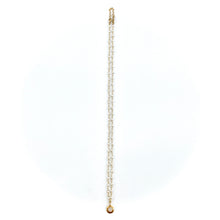 Charger l'image dans la galerie, Collier/Bracelet Trois Tours Médaille Galet/Perles Blanches