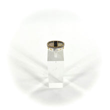 Load image into Gallery viewer, Bague IZY en Labradorite et Onyx Texturé