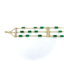 Load image into Gallery viewer, Bracelet MARA en Onyx Vert