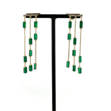 Load image into Gallery viewer, Boucles d'Oreilles MARA en Onyx Vert