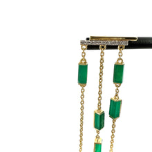 Load image into Gallery viewer, Boucles d'Oreilles MARA en Onyx Vert