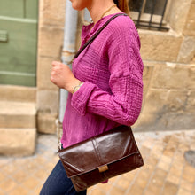 Charger l'image dans la galerie, Sac VELA en Cuir Dark Brown