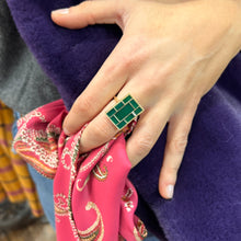 Load image into Gallery viewer, Bague MARA en Onyx Vert