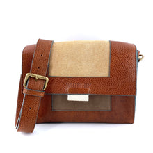 Charger l'image dans la galerie, Sac VICTORIA en Toile et Cuir Noce
