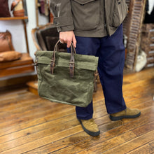 Load image into Gallery viewer, Sac BUSINESS REMIX en Toile Stonewashed Kaki