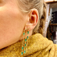 Load image into Gallery viewer, Boucles d'Oreilles MARA en Onyx Vert