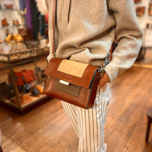 Charger l'image dans la galerie, Sac VICTORIA en Toile et Cuir Noce