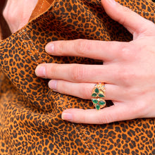 Load image into Gallery viewer, Bague CACTUS en Onyx Vert