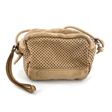 Charger l'image dans la galerie, Sac CUBE en Cuir Perforé Blanc Cassé