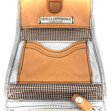 Charger l'image dans la galerie, Portefeuille en Cuir Perforé Camel/Marble