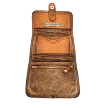 Charger l'image dans la galerie, Portefeuille en Cuir Perforé Cognac