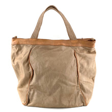 Charger l'image dans la galerie, Sac IN CITTA en Cuir Lavé Beige et Camel