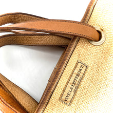Charger l'image dans la galerie, Sac EVELYNE en Paille Enduite et Cuir Lavé Camel