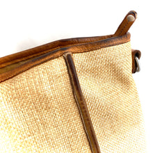 Charger l'image dans la galerie, SAC HOTEL en Paille Enduite et Cuir Lavé Camel