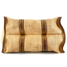 Charger l'image dans la galerie, SAC HOTEL en Paille Enduite et Cuir Lavé Camel