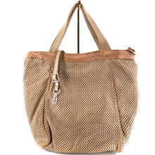 Charger l'image dans la galerie, Sac IN CITTA en Cuir Perforé Beige