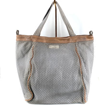 Charger l'image dans la galerie, Sac IN CITTA en Cuir Perforé Blanc Gris