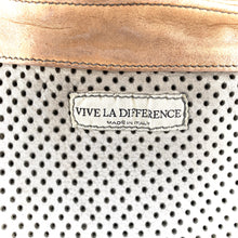 Charger l'image dans la galerie, Sac IN CITTA en Cuir Perforé Blanc Gris