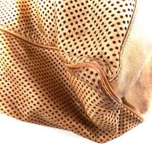 Charger l'image dans la galerie, Sac IN CITTA en Cuir Perforé Camel