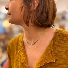 Charger l'image dans la galerie, Collier FIDJI en Plaqué Or et Turquoises