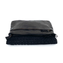 Charger l'image dans la galerie, Sac Bandoulière en Cuir Tressé Noir