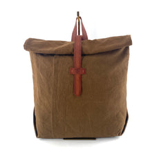Charger l'image dans la galerie, Sac à Dos en Toile et Cuir Camel
