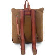 Charger l'image dans la galerie, Sac à Dos en Toile et Cuir Camel