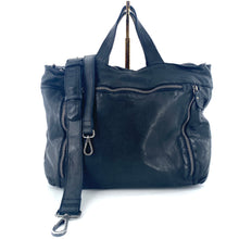 Charger l'image dans la galerie, Cartable Petit Format en Cuir Noir