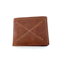 Charger l'image dans la galerie, Porte Cartes Porte Monnaie en Cuir Camel Veiné