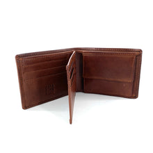 Charger l'image dans la galerie, Porte Cartes Porte Monnaie en Cuir Camel Veiné