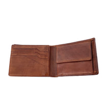 Charger l'image dans la galerie, Porte Cartes Porte Monnaie en Cuir Camel Veiné