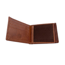 Charger l'image dans la galerie, Porte Cartes Porte Monnaie en Cuir Camel Veiné
