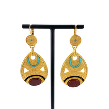 Load image into Gallery viewer, Boucles d'Oreilles MEI GM en Jaspe Rouge