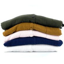 Load image into Gallery viewer, Chemise Oversize ANASTASIA en Double Gaze de Coton Craie