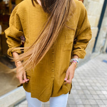 Load image into Gallery viewer, Chemise Oversize ANASTASIA en Double Gaze de Coton Lion